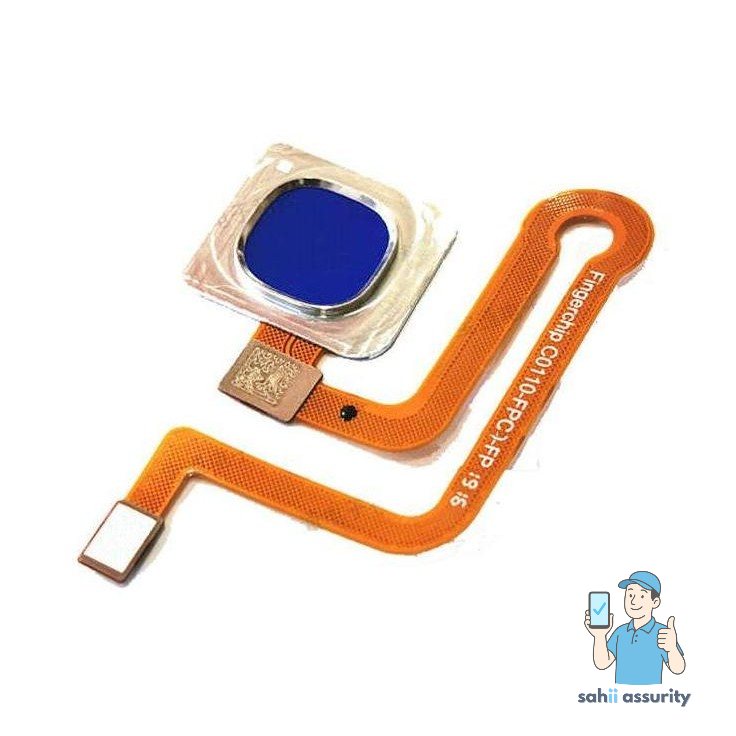 Fingerprint Sensor with Flex Cable for Vivo Y12 Blue